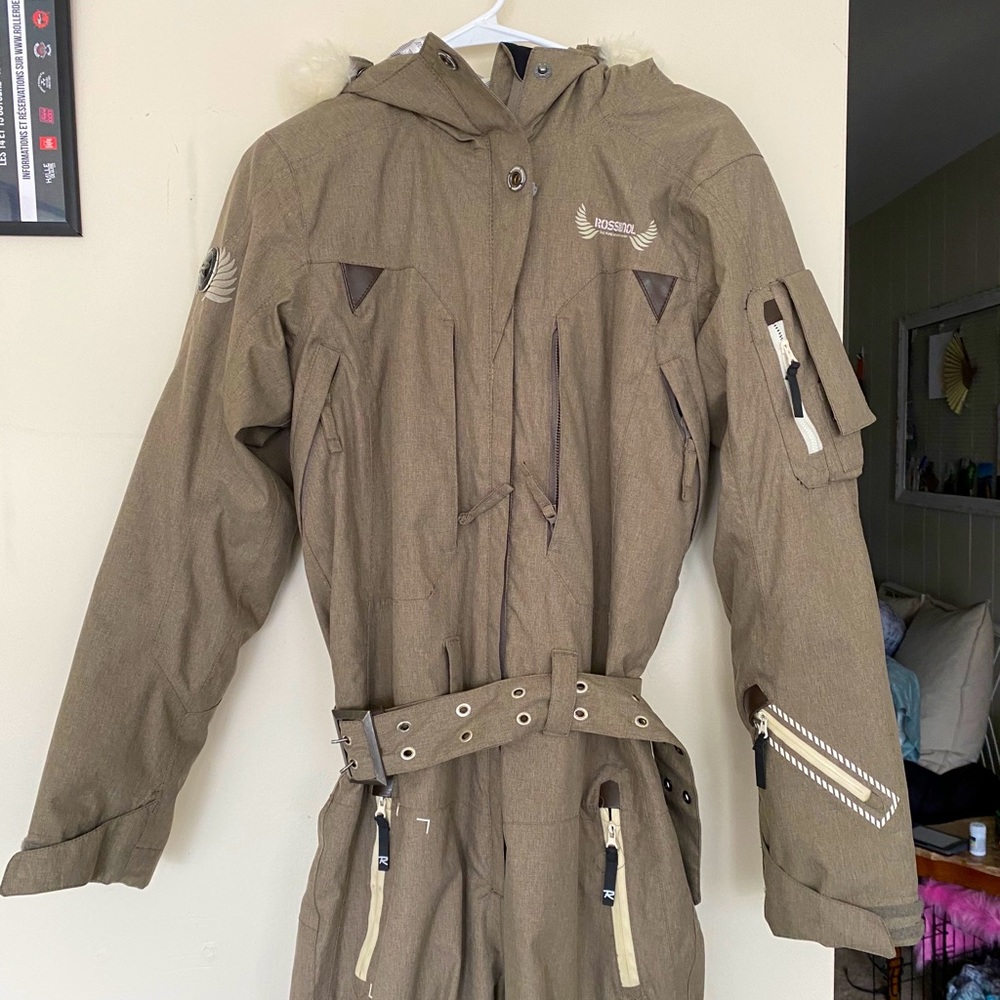 Rossignol 20000 Women’s Medium Tan Ski Suit Snow